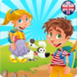 funny pets english for kids android application logo